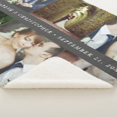 Weddenschap 6 Square Photo Collage Sherpa Deken (3/4)