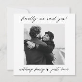 Weddenschap Aankondiging "Niets fancy gewoon liefd (Voorkant)