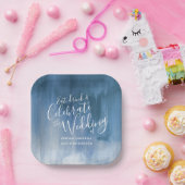 Weddenschap abstract blauw grijs bord (Feest)