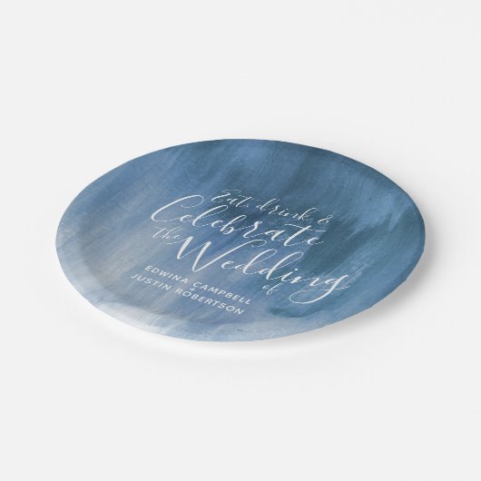 Weddenschap abstract blauw grijs bord (Gekanteld)