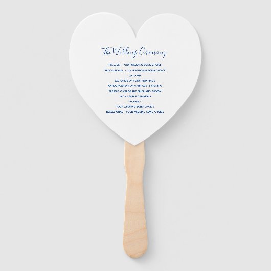 Weddenschap abstracte moderne kunst met blauw handwaaier (Achterkant)