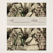 Weddenschap  Antiek bride Visitekaartjes (Voorkant /achterkant)