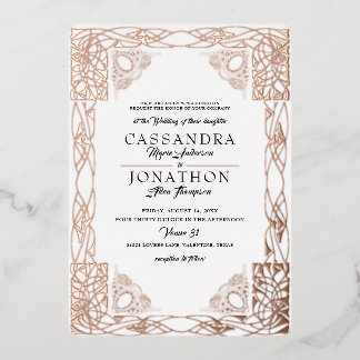 Weddenschap: Art Nouveau & Poem 22 Folie Uitnodiging