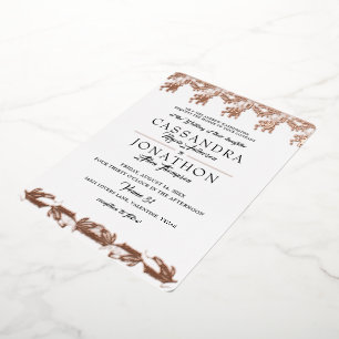 Weddenschap - Art Nouveau & Poem 5 Folie Uitnodiging