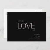 Weddenschap B/W Sla de datum op Briefkaart (Voorkant / Achterkant)