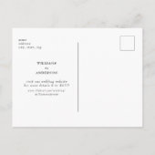 Weddenschap B/W Sla de datum op Briefkaart (Achterkant)