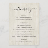 Weddenschap/Bachelorette Party/Birthday Itinerary Programma (Voorkant)