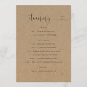 Weddenschap/Bachelorette Party/Birthday Itinerary Programma (Voorkant)