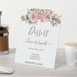 Weddenschap-balie Sweet Custom Dusty Reclamebord Met Voetstuk