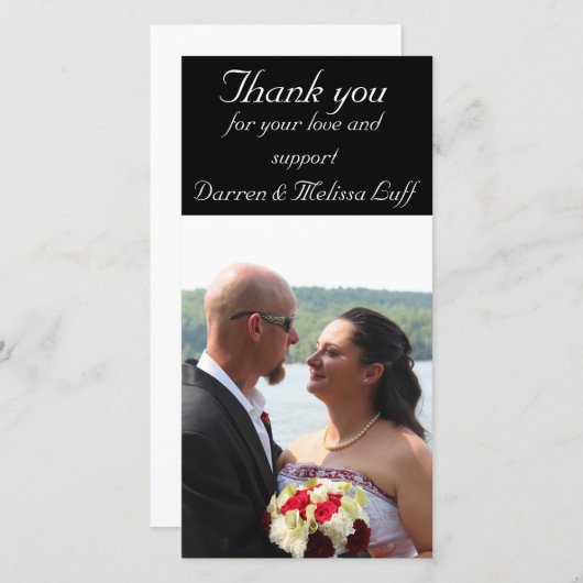 Weddenschap Bedankt (Voorkant / Achterkant)