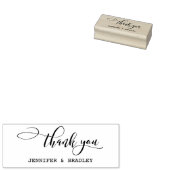 Weddenschap Bedankt Aangepaste naam Handtekening Rubberstempel (Gestempeld)