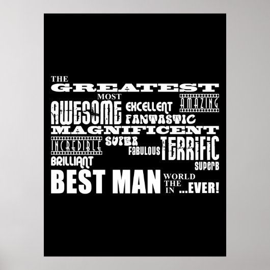 Weddenschap Bedankt Beste mannen: De beste beste m Poster (Voorkant)