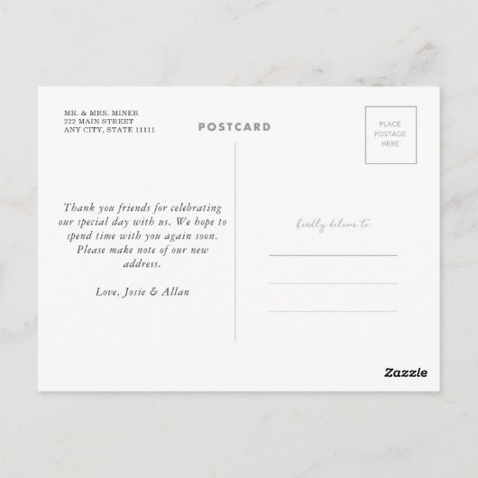 Weddenschap Bedankt Briefkaart (Achterkant)