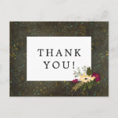 Weddenschap Bedankt Chalkboard Gold Silver Stars Briefkaart (Voorkant)