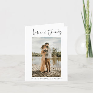 Weddenschap Bedankt Foto minimalistisch Eenvoudig