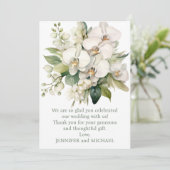 Weddenschap Bedankt Opmerking (Staand voorkant)