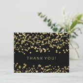Weddenschap Bedankt Opmerking Gold Foil Confetti (Staand voorkant)
