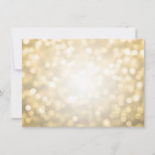 Weddenschap Bedankt Opmerking Gold Glitter Lights (Achterkant)
