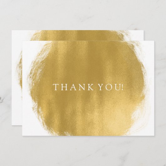 Weddenschap Bedankt Opmerking Gold Paint Kijk (Voorkant / Achterkant)