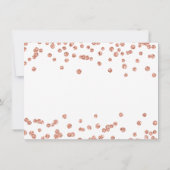 Weddenschap Bedankt Roos Gold Glitter Confetti Whi (Achterkant)