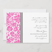 Weddenschap Bedankt voor de kaarten Roze Grijze Da (Achterkant)