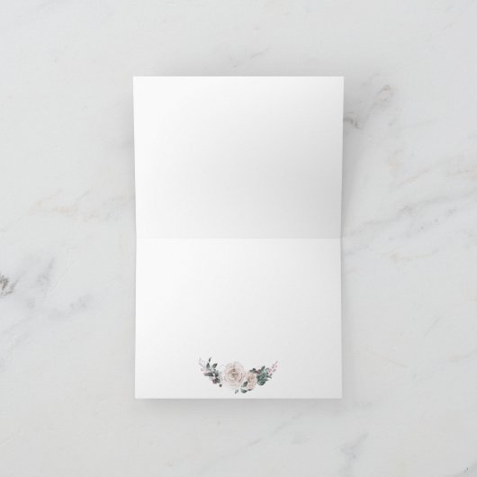 Weddenschap Bedankt | Waterverf Roos roze (Binnen)