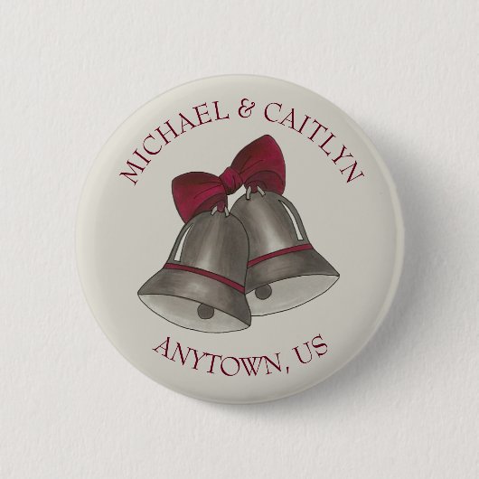 Weddenschap Bells Verloving Vrijgezellenfeest Ronde Button 5,7 Cm (Voorkant)