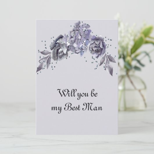Weddenschap "Beste man" Verzoek Slate Blue Series (Staand voorkant)