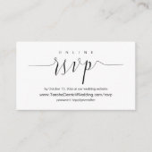Weddenschap-binnenuitnodiging, online RSVP-behuizi Informatiekaartje (Voorkant)