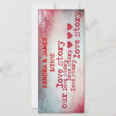 Weddenschap Bladwijzer Favors Book Mark-liefdesver (Voorkant)