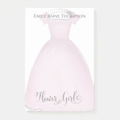 Weddenschap Bloemenmeisje Cute  Dress Custom Post-it® Notes (Voorkant)