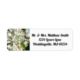 Weddenschap Blossom Return Address Label