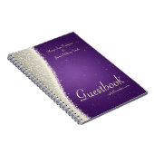 Weddenschap-boek Dazzling Sparkles Paars Notitieboek (Rechterzijde)