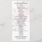 Weddenschap Boho Floral Feather Paarse Lights Programma (Achterkant)