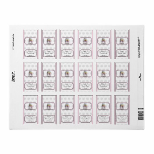 Weddenschap Bridal Hershey Mini Snoep Wrapper Labe Etiket (Full Sheet)
