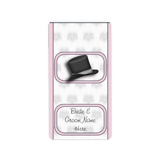 Weddenschap Bridal Hershey Mini Snoep Wrapper Labe Etiket (Voorkant)