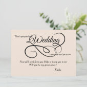 Weddenschap Bridal-partij Kaart (Staand voorkant)