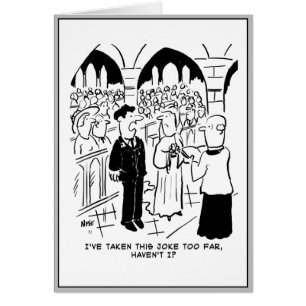 Weddenschap - Bridegroom Practical Joke Cartoon