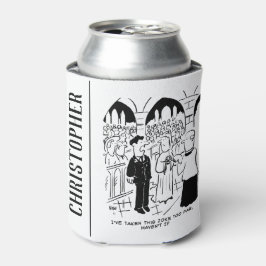 Weddenschap - Bridegroom Practical Joke Cartoon Blikjeskoeler