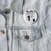 Weddenschap - Bridegroom Practical Joke Cartoon Ronde Button 5,7 Cm (In situ)