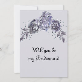 Weddenschap Bridesmaid Request Slate Blue Series