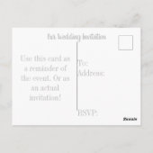 Weddenschap Briefkaart (Achterkant)