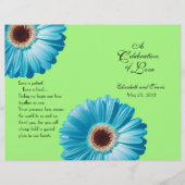 Weddenschap Bright Blue Daisy-programma (Voorkant)