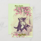 Weddenschap Cats RSVP (Voorkant / Achterkant)