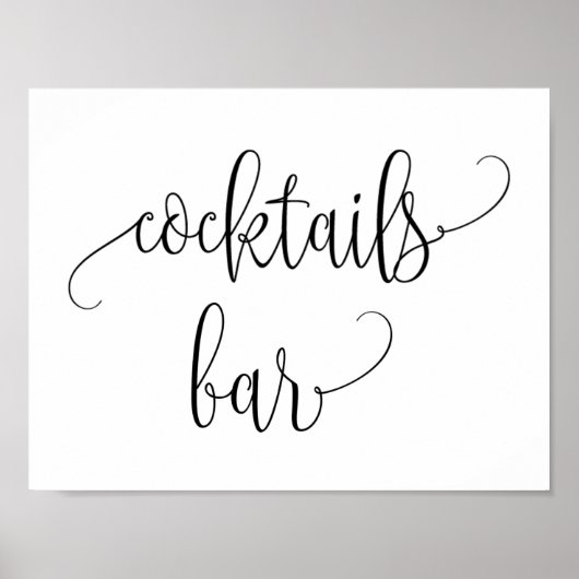 Weddenschap Cocktails Poster (Voorkant)