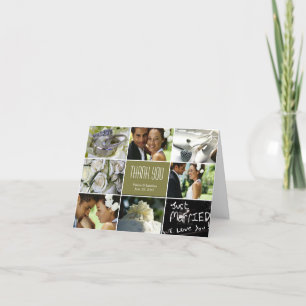 Weddenschap collage Hartelijk dank - Pagina Bedankkaart