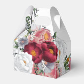 Weddenschap Colorful Red White Floral Bedankdoosjes (Achterkant)