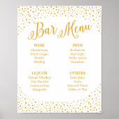 Weddenschap - Confetti-bruiloft in het menu Bar Poster (Voorkant)
