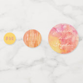 Weddenschap Confetti Fresh Flowers Yellow Magentas (Voorkanten)