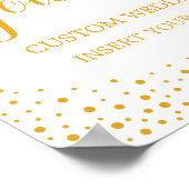 Weddenschap - Creëer je eigen Confetti Poster (Hoek)